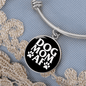 Dog Mom AF Bracelet Stainless Steel or 18k Gold Circle Bangle-Express Your Love Gifts
