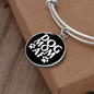 Dog Mom AF Bracelet Stainless Steel or 18k Gold Circle Bangle-Express Your Love Gifts