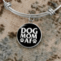 Dog Mom AF Bracelet Stainless Steel or 18k Gold Circle Bangle-Express Your Love Gifts