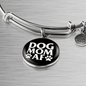 Dog Mom AF Bracelet Stainless Steel or 18k Gold Circle Bangle-Express Your Love Gifts