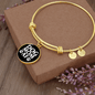 Dog Mom AF Bracelet Stainless Steel or 18k Gold Circle Bangle-Express Your Love Gifts