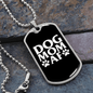 Dog Mom AF Necklace Stainless Steel or 18k Gold Dog Tag 24" Chain-Express Your Love Gifts