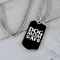 Dog Mom AF Necklace Stainless Steel or 18k Gold Dog Tag 24" Chain-Express Your Love Gifts
