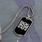 Dog Mom AF Necklace Stainless Steel or 18k Gold Dog Tag 24" Chain-Express Your Love Gifts