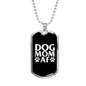 Dog Mom AF Necklace Stainless Steel or 18k Gold Dog Tag 24" Chain-Express Your Love Gifts