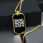 Dog Mom AF Necklace Stainless Steel or 18k Gold Dog Tag 24" Chain-Express Your Love Gifts