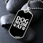 Dog Mom AF Necklace Stainless Steel or 18k Gold Dog Tag 24" Chain-Express Your Love Gifts
