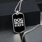 Dog Mom AF Necklace Stainless Steel or 18k Gold Dog Tag 24" Chain-Express Your Love Gifts