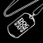Dog Mom AF Necklace Stainless Steel or 18k Gold Dog Tag 24" Chain-Express Your Love Gifts