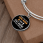 Dog Mom And Cat Mom Bracelet Stainless Steel or 18k Gold Circle Bangle-Express Your Love Gifts