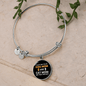 Dog Mom And Cat Mom Bracelet Stainless Steel or 18k Gold Circle Bangle-Express Your Love Gifts