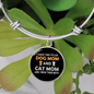Dog Mom And Cat Mom Bracelet Stainless Steel or 18k Gold Circle Bangle-Express Your Love Gifts