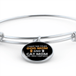 Dog Mom And Cat Mom Bracelet Stainless Steel or 18k Gold Circle Bangle-Express Your Love Gifts