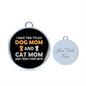 Dog Mom And Cat Mom Bracelet Stainless Steel or 18k Gold Circle Bangle-Express Your Love Gifts