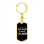 Dog Mom And Cat Mom Keychain Stainless Steel or 18k Gold Dog Tag Keyring-Express Your Love Gifts