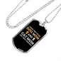 Dog Mom And Cat Mom Necklace Stainless Steel or 18k Gold Dog Tag 24" Chain-Express Your Love Gifts