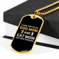 Dog Mom And Cat Mom Necklace Stainless Steel or 18k Gold Dog Tag 24" Chain-Express Your Love Gifts