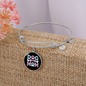 Dog Mom Blue Pink Bracelet Stainless Steel or 18k Gold Circle Bangle-Express Your Love Gifts