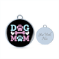 Dog Mom Blue Pink Bracelet Stainless Steel or 18k Gold Circle Bangle-Express Your Love Gifts