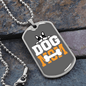 Dog Mom Bones Necklace Stainless Steel or 18k Gold Dog Tag 24" Chain-Express Your Love Gifts