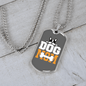 Dog Mom Bones Necklace Stainless Steel or 18k Gold Dog Tag 24" Chain-Express Your Love Gifts
