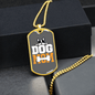 Dog Mom Bones Necklace Stainless Steel or 18k Gold Dog Tag 24" Chain-Express Your Love Gifts