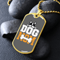 Dog Mom Bones Necklace Stainless Steel or 18k Gold Dog Tag 24" Chain-Express Your Love Gifts
