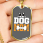 Dog Mom Bones Necklace Stainless Steel or 18k Gold Dog Tag 24" Chain-Express Your Love Gifts