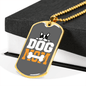 Dog Mom Bones Necklace Stainless Steel or 18k Gold Dog Tag 24" Chain-Express Your Love Gifts