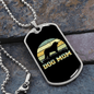 Dog Mom Circle Colors Necklace Stainless Steel or 18k Gold Dog Tag 24" Chain-Express Your Love Gifts