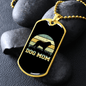 Dog Mom Circle Colors Necklace Stainless Steel or 18k Gold Dog Tag 24" Chain-Express Your Love Gifts