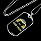 Dog Mom Circle Colors Necklace Stainless Steel or 18k Gold Dog Tag 24" Chain-Express Your Love Gifts