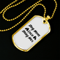 Dog Mom Coco Dasy Max Necklace Stainless Steel or 18k Gold Dog Tag 24" Chain-Express Your Love Gifts