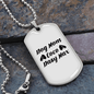 Dog Mom Coco Dasy Max Necklace Stainless Steel or 18k Gold Dog Tag 24" Chain-Express Your Love Gifts