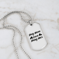 Dog Mom Coco Dasy Max Necklace Stainless Steel or 18k Gold Dog Tag 24" Chain-Express Your Love Gifts