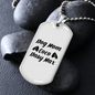 Dog Mom Coco Dasy Max Necklace Stainless Steel or 18k Gold Dog Tag 24" Chain-Express Your Love Gifts