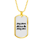 Dog Mom Coco Dasy Max Necklace Stainless Steel or 18k Gold Dog Tag 24" Chain-Express Your Love Gifts