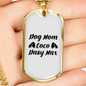Dog Mom Coco Dasy Max Necklace Stainless Steel or 18k Gold Dog Tag 24" Chain-Express Your Love Gifts