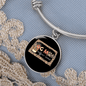 Dog Mom Coffee Lover Bracelet Stainless Steel or 18k Gold Circle Bangle-Express Your Love Gifts