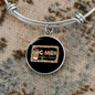 Dog Mom Coffee Lover Bracelet Stainless Steel or 18k Gold Circle Bangle-Express Your Love Gifts