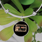 Dog Mom Coffee Lover Bracelet Stainless Steel or 18k Gold Circle Bangle-Express Your Love Gifts