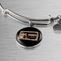 Dog Mom Coffee Lover Bracelet Stainless Steel or 18k Gold Circle Bangle-Express Your Love Gifts