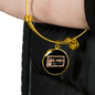 Dog Mom Coffee Lover Bracelet Stainless Steel or 18k Gold Circle Bangle-Express Your Love Gifts