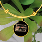 Dog Mom Coffee Lover Bracelet Stainless Steel or 18k Gold Circle Bangle-Express Your Love Gifts