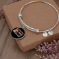 Dog Mom Coffee Lover Bracelet Stainless Steel or 18k Gold Circle Bangle-Express Your Love Gifts