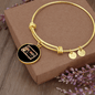 Dog Mom Coffee Lover Bracelet Stainless Steel or 18k Gold Circle Bangle-Express Your Love Gifts