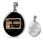 Dog Mom Coffee Lover Circle Necklace Stainless Steel or 18k Gold 18-22"-Express Your Love Gifts