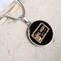Dog Mom Coffee Lover Circle Necklace Stainless Steel or 18k Gold 18-22"-Express Your Love Gifts