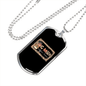 Dog Mom Coffee Lover Necklace Stainless Steel or 18k Gold Dog Tag 24" Chain-Express Your Love Gifts