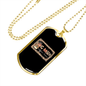 Dog Mom Coffee Lover Necklace Stainless Steel or 18k Gold Dog Tag 24" Chain-Express Your Love Gifts